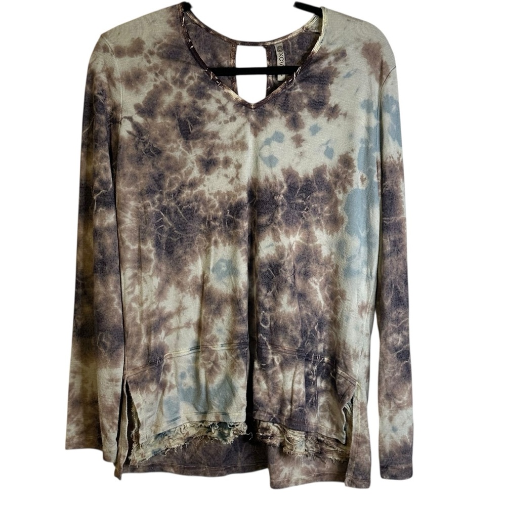 XCVI Tie Dye Lace Tunic Whimsigoth Fairy Grunge Lagenlook Boho Festival Indie L